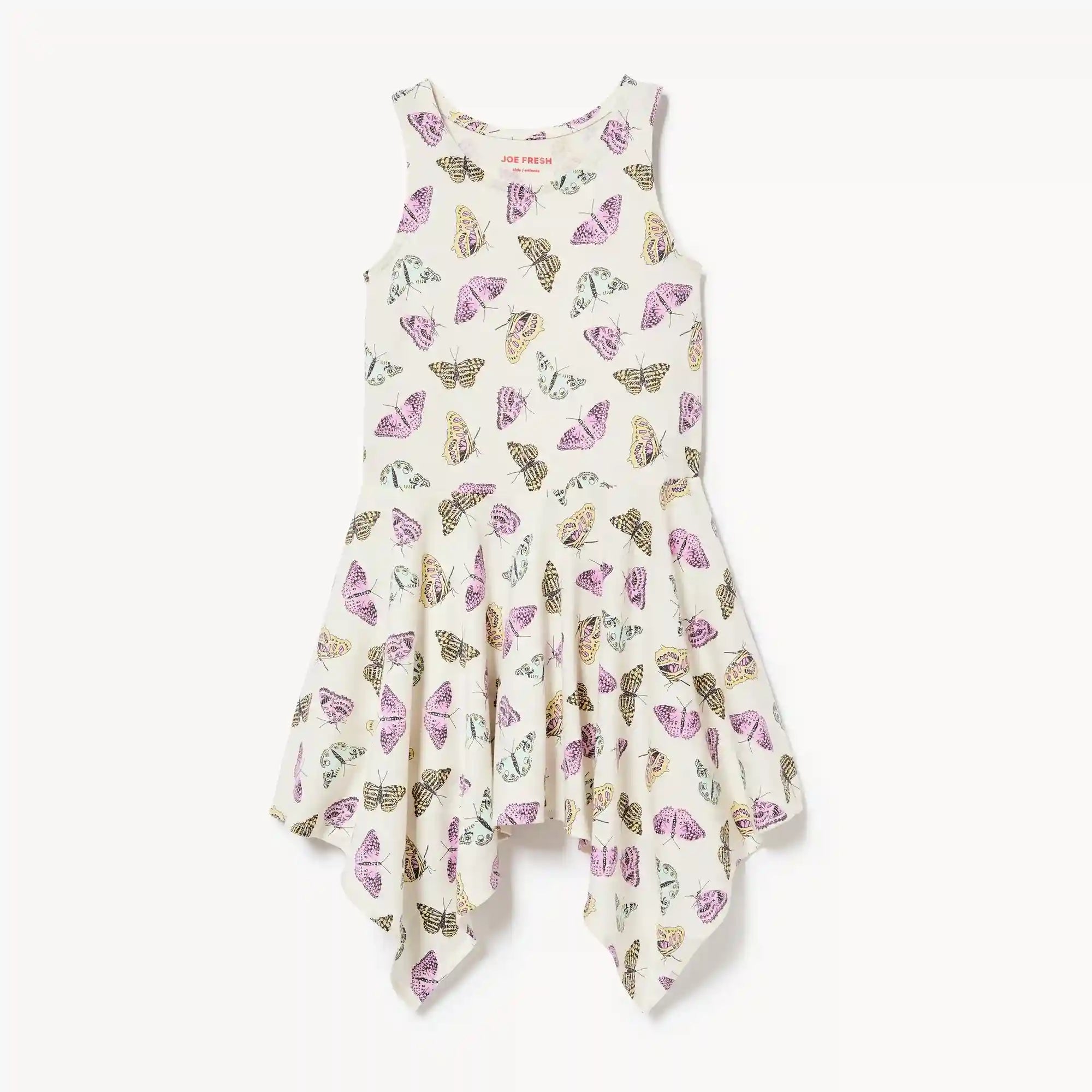 Kid Girls' Printed Handkerchief Hem Dress