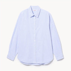 Oversized Striped Button-Up Shirt