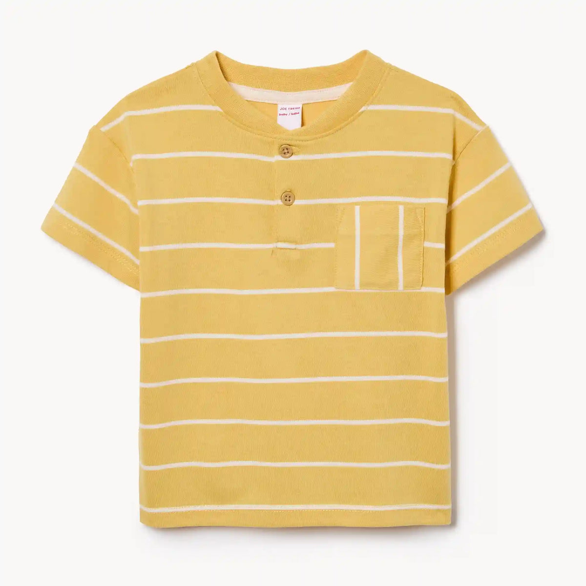 Baby Boys' Drop Shoulder Henley T-Shirt