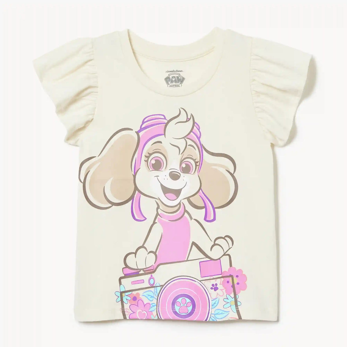 Toddler Girls' Paw Patrol Skye Ruffled T-Shirt