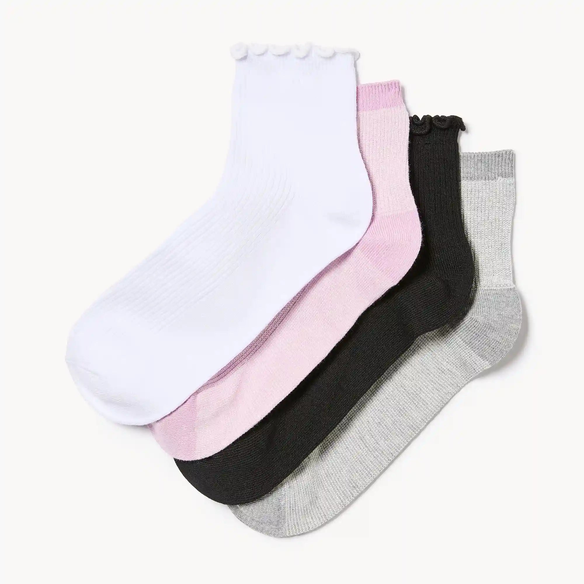 4-Pack Quarter-Crew Socks