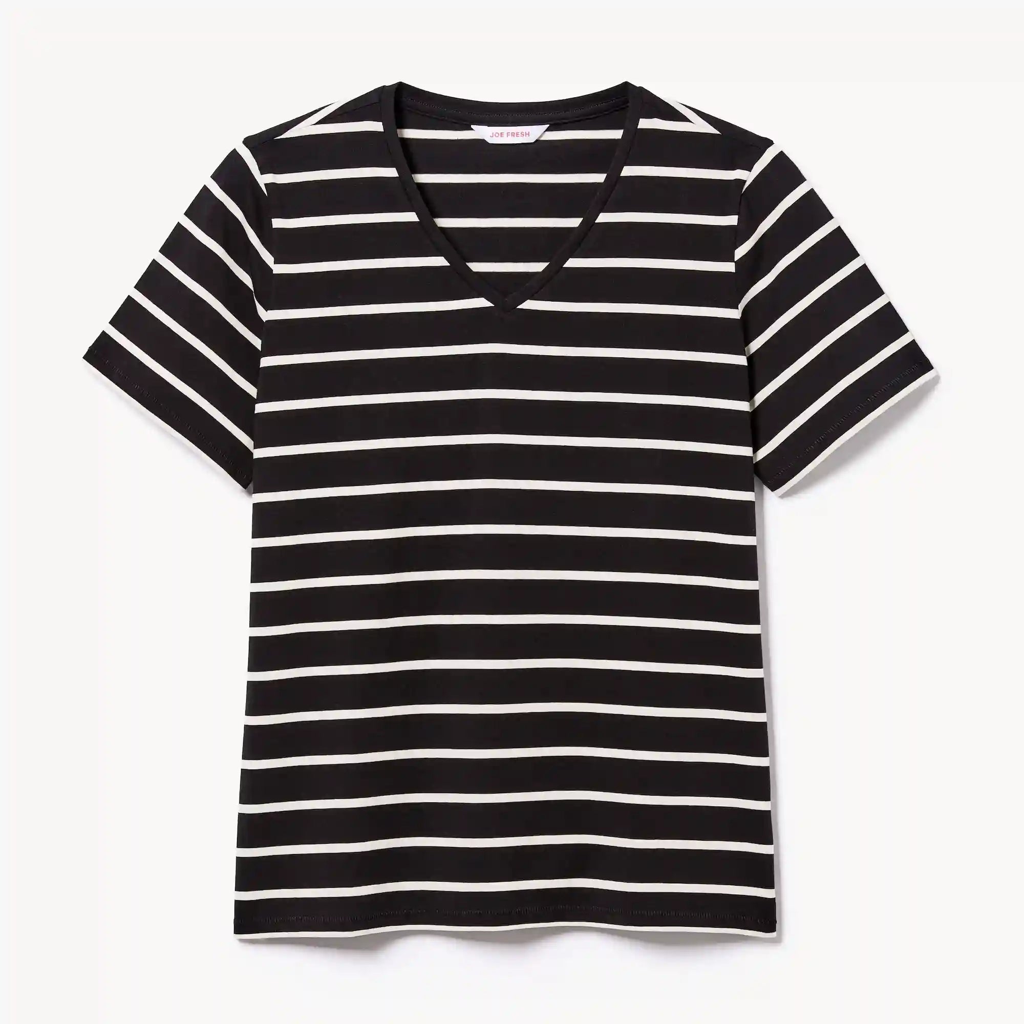 V-Neck Striped T-Shirt