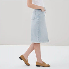 Denim Midi Skirt