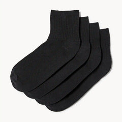4-Pack Quarter-Crew Socks