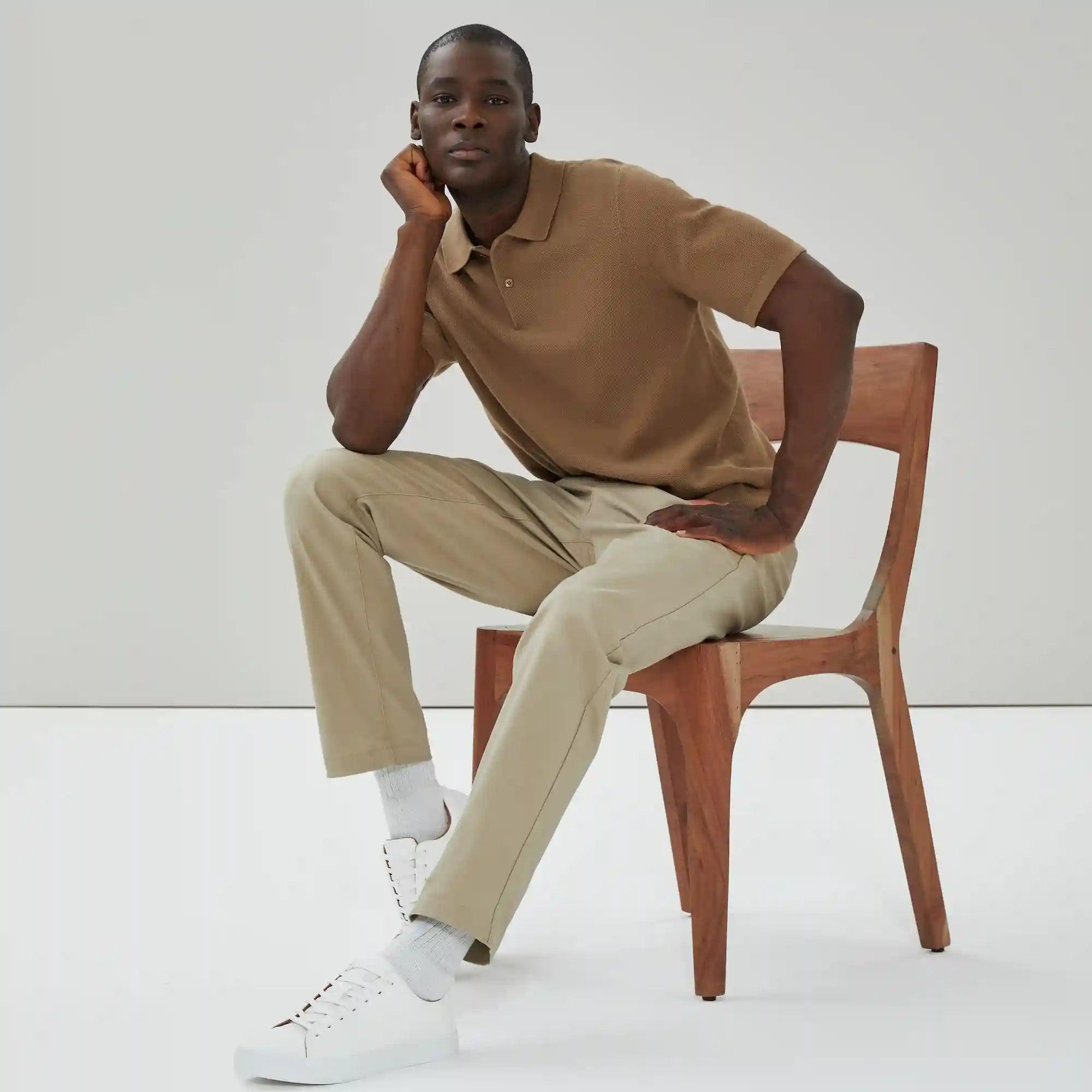 Men's Short Sleeve Polo Sweater