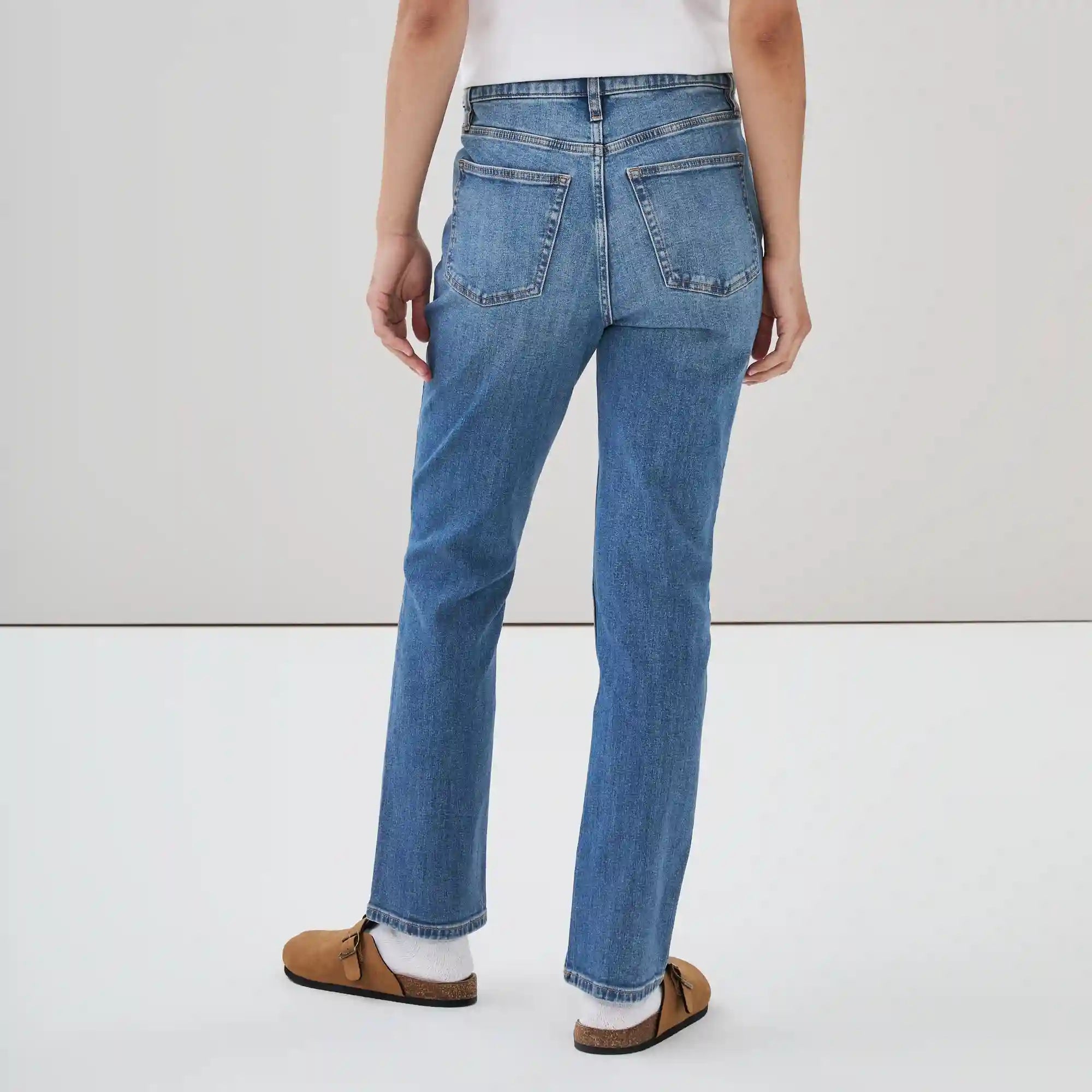 High Rise Straight Leg Jean