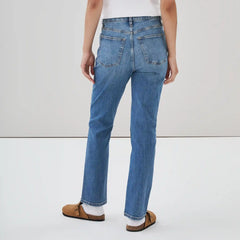 High Rise Straight Leg Jean