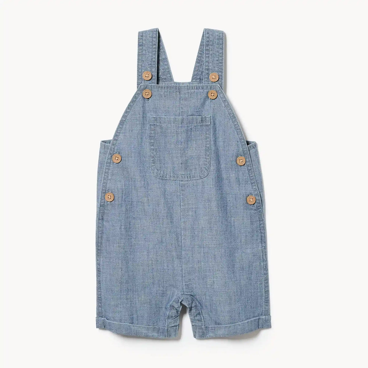 Baby Boys' Chambray Short Overall