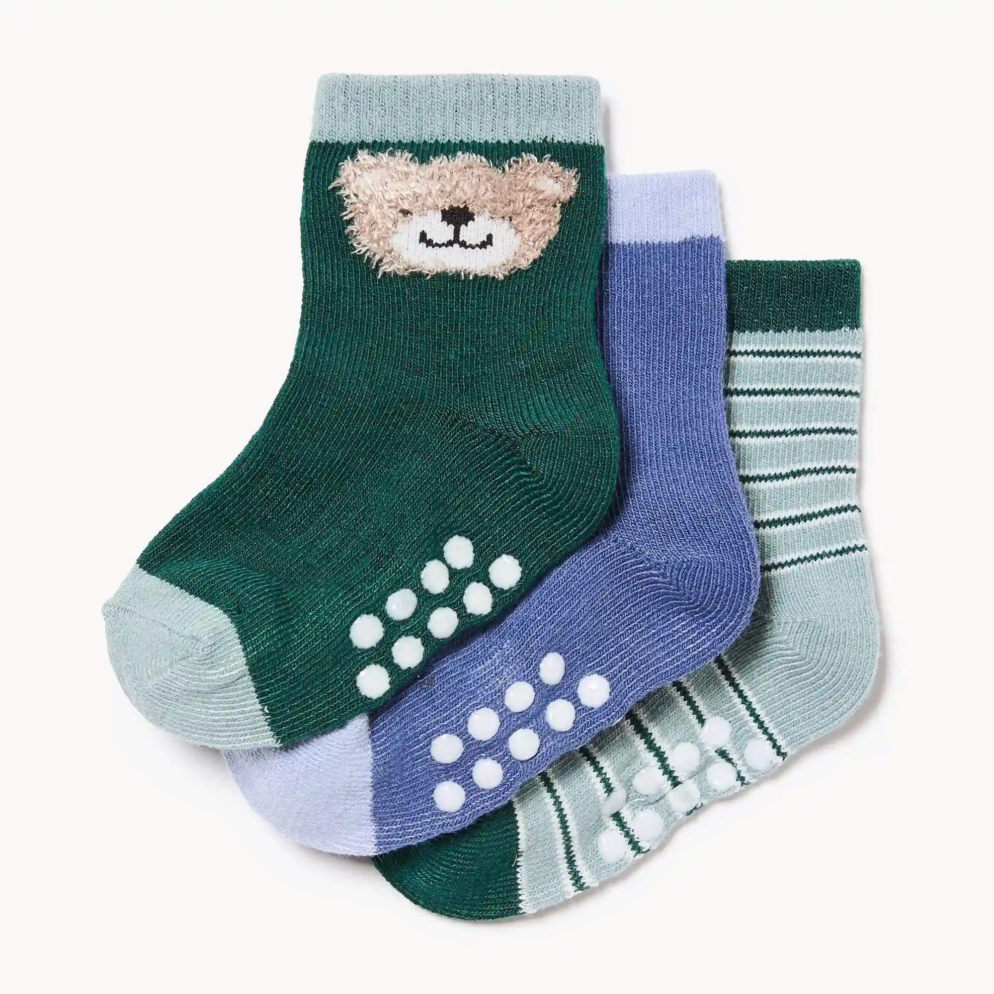 Baby Boys' 3-Pack Crew Socks