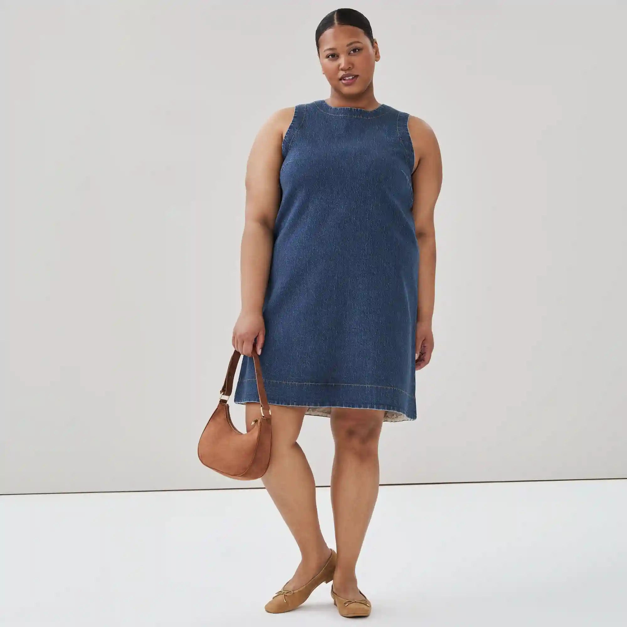 Women+ Denim Mini Dress