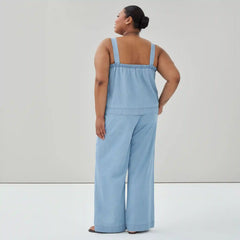 Women+ Chambray Square Neck Tank