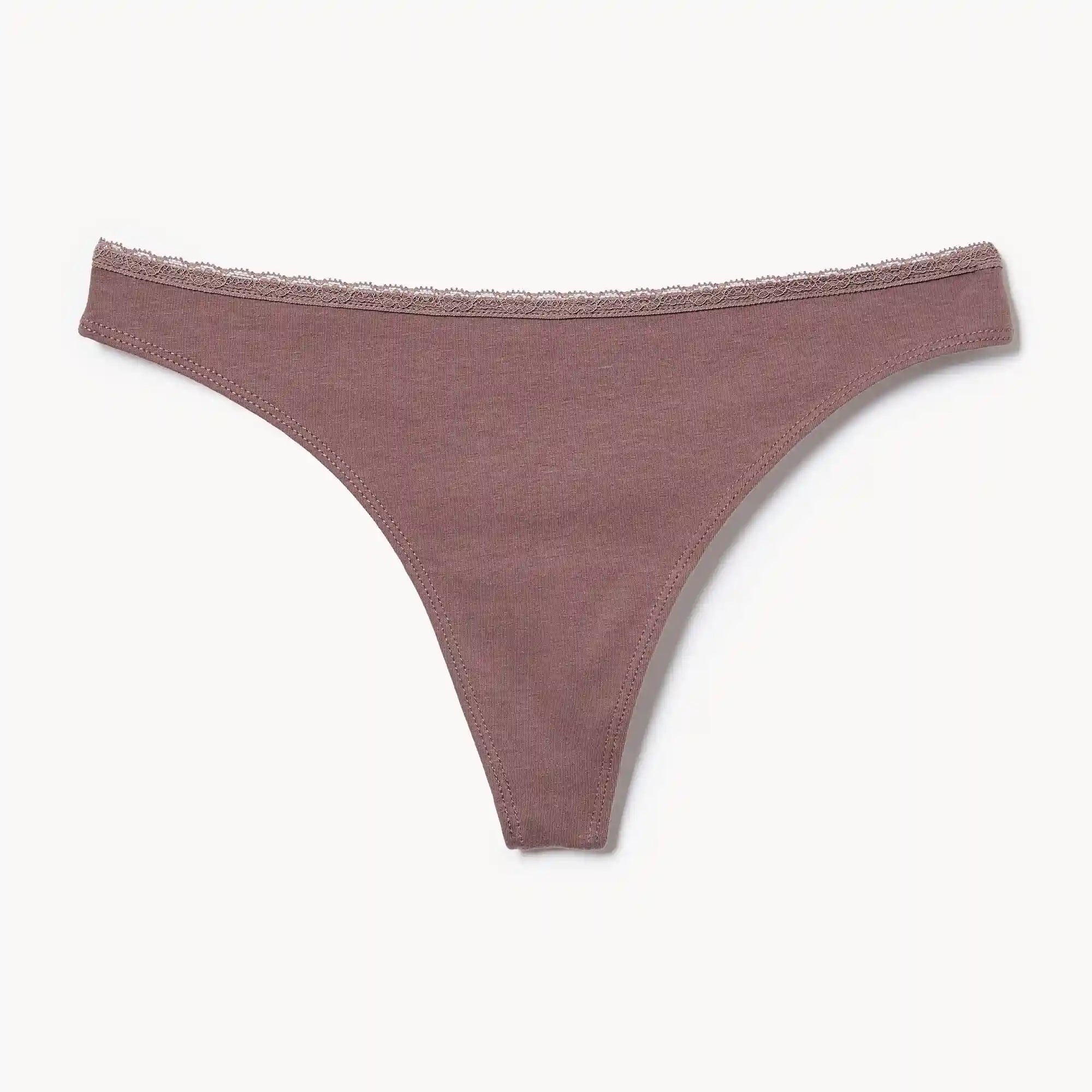 Cotton Lace Thong
