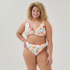Women+ Printed Bikini Top