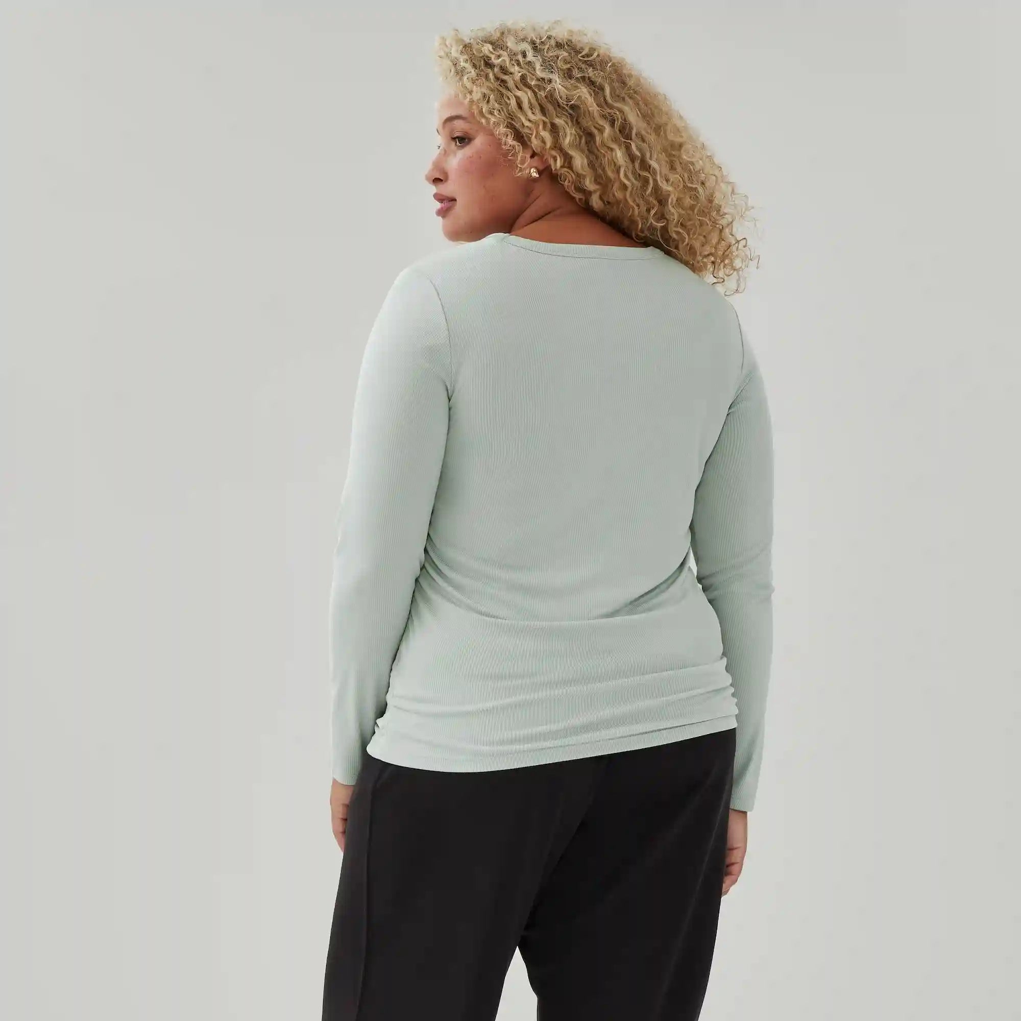 Women+ SoftWash Ribbed Long Sleeve
