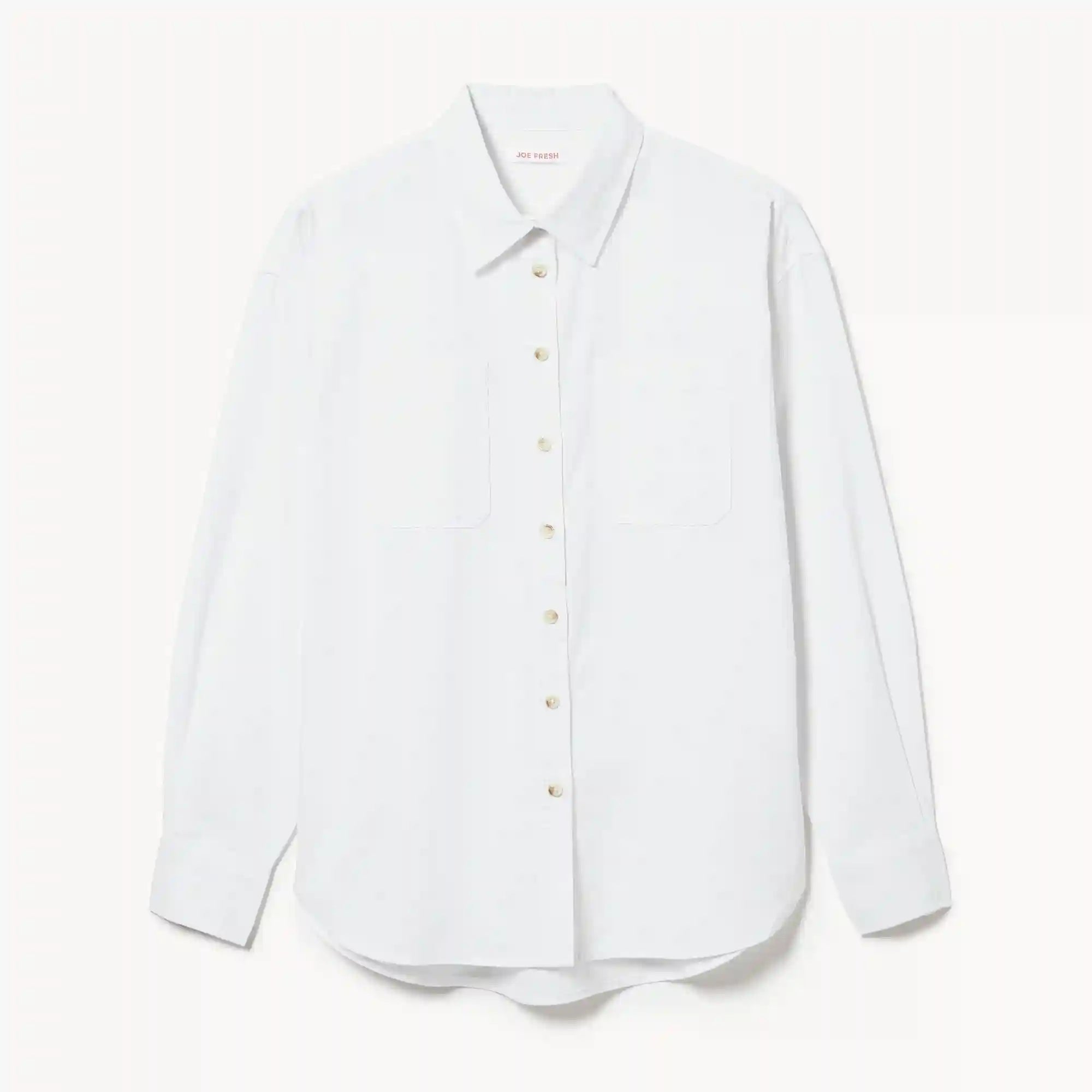 Oversized Linen Cotton Button-Up Shirt