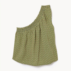 Printed One-Shoulder Tank