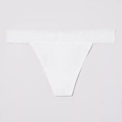 Women+ Cotton Lace Thong