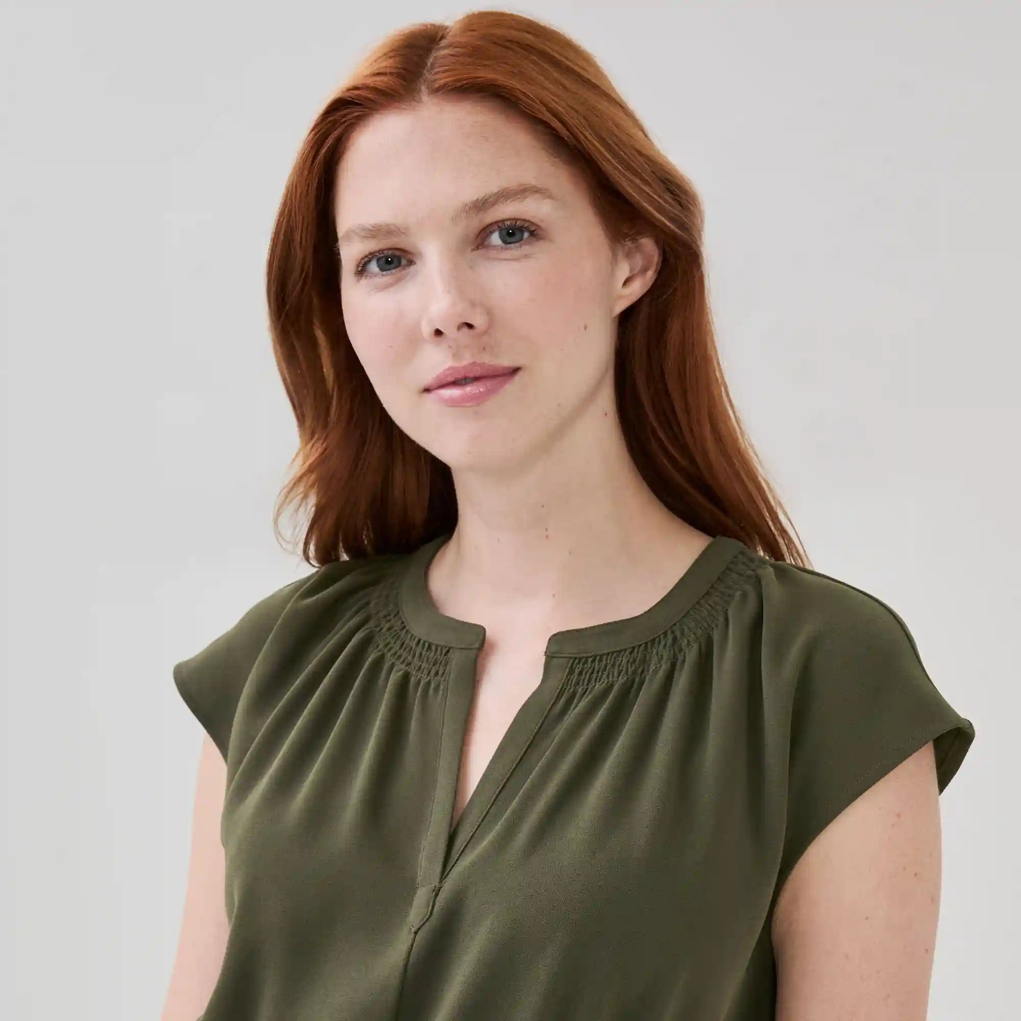 Crepe Short Sleeve Dress