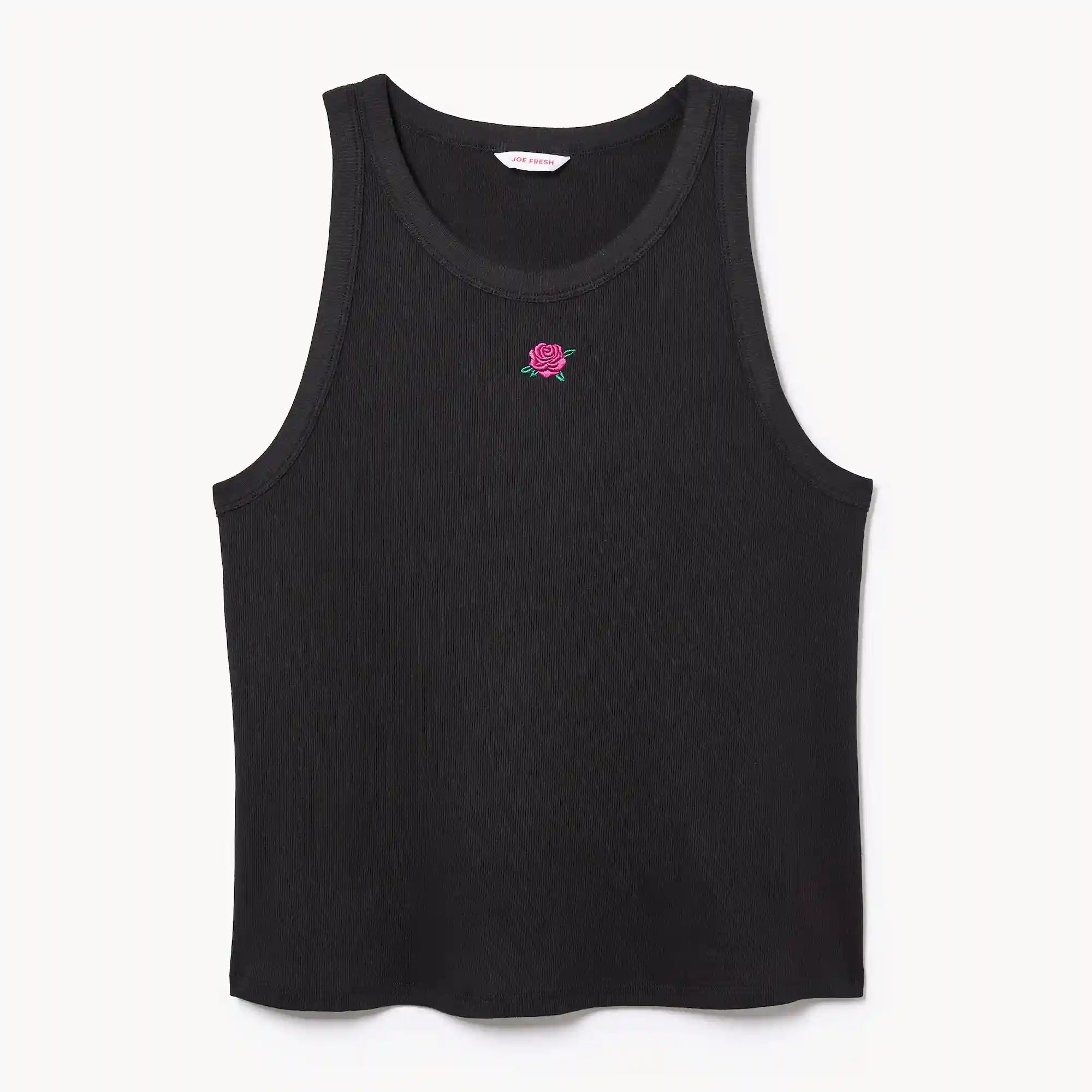 Women+ Embroidered Ribbed Tank