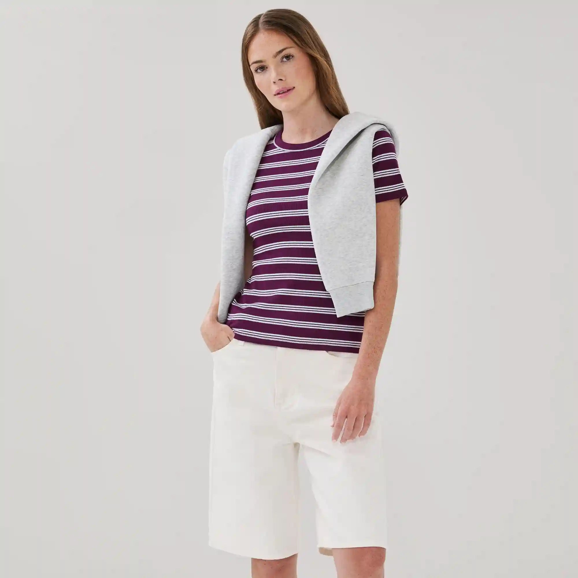 Slim Fit Ribbed T-Shirt