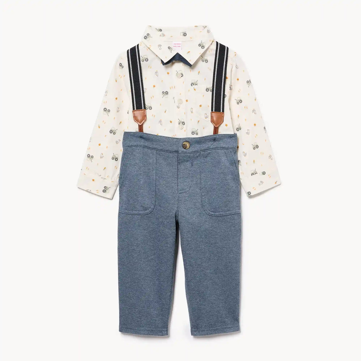 Baby Boys' Suspender Pant Set
