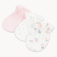 Newborn Huggies Organic Cotton Mittens 3-Pack