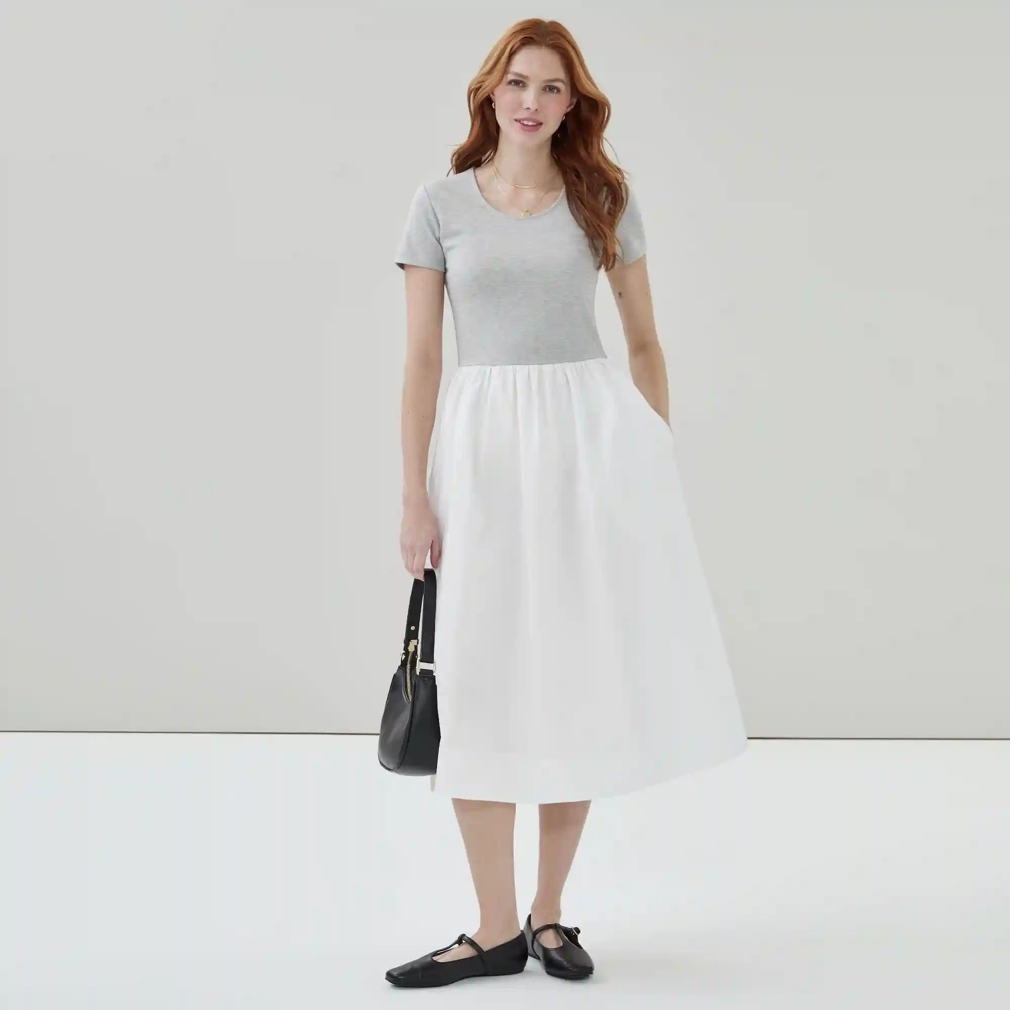 Flared Midi Dress