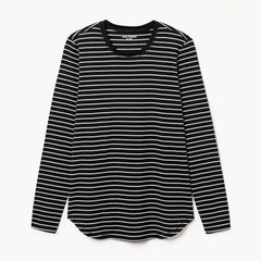 Active Striped Long Sleeve Top