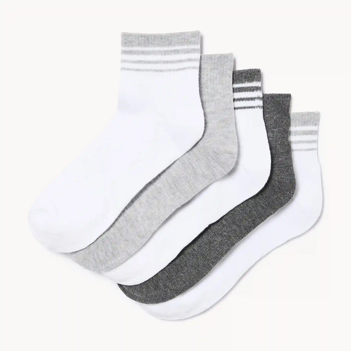 5-Pack Quarter-Crew Socks