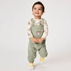 Baby Boys' Disney Mickey Mouse Overall Set