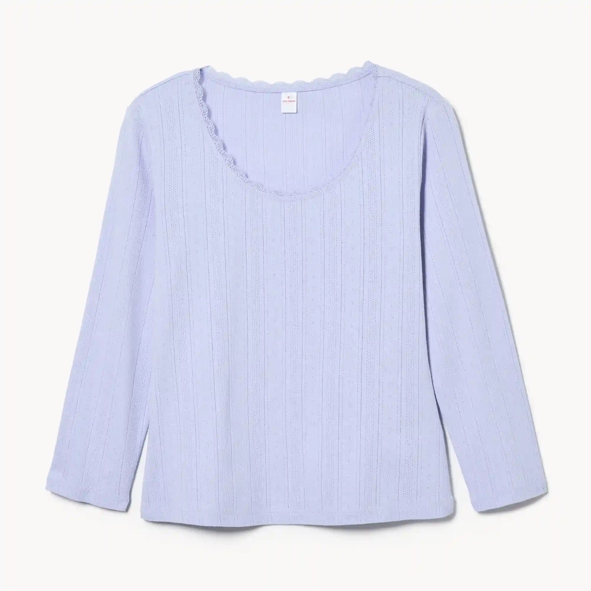 Pointelle 3/4 Sleeve Sleep Top