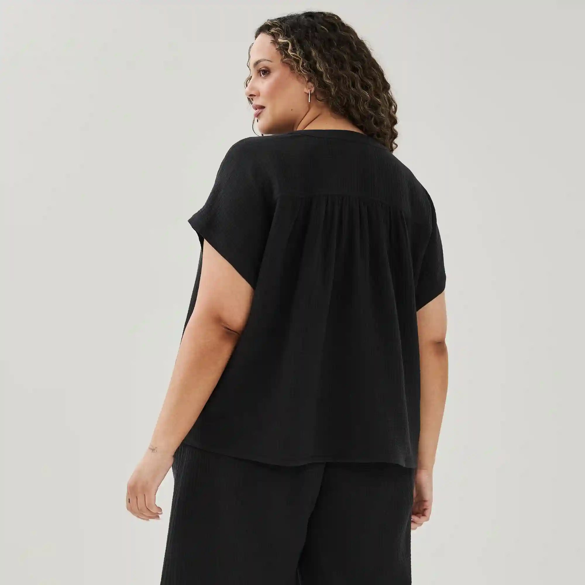Women+ Gauze Dolman Top