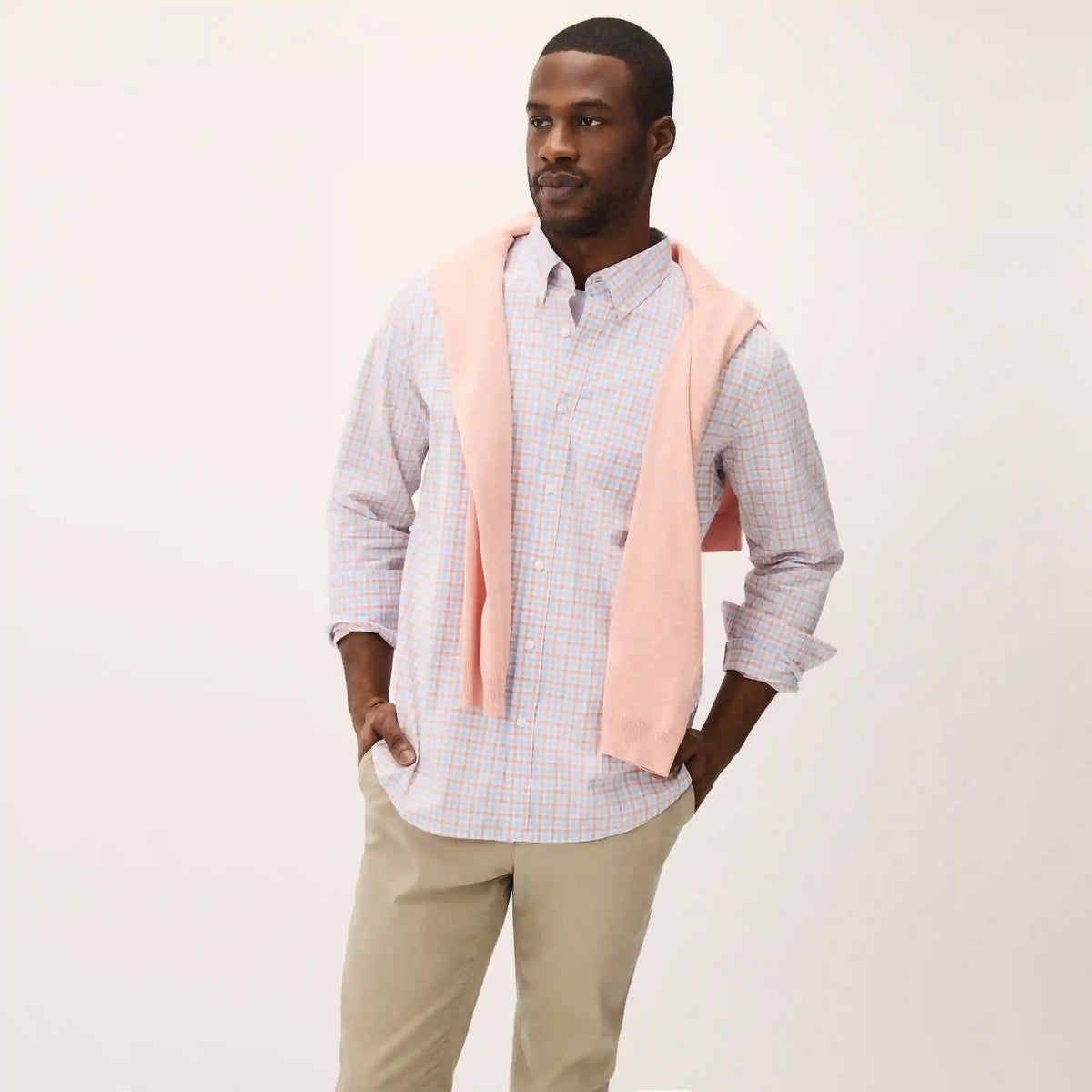 Men's Poplin Botton-Down Shirt
