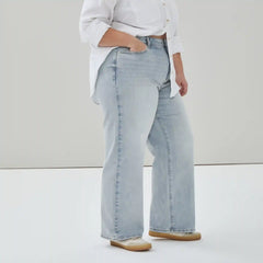 Women+ Wide Leg Light Wash Jean
