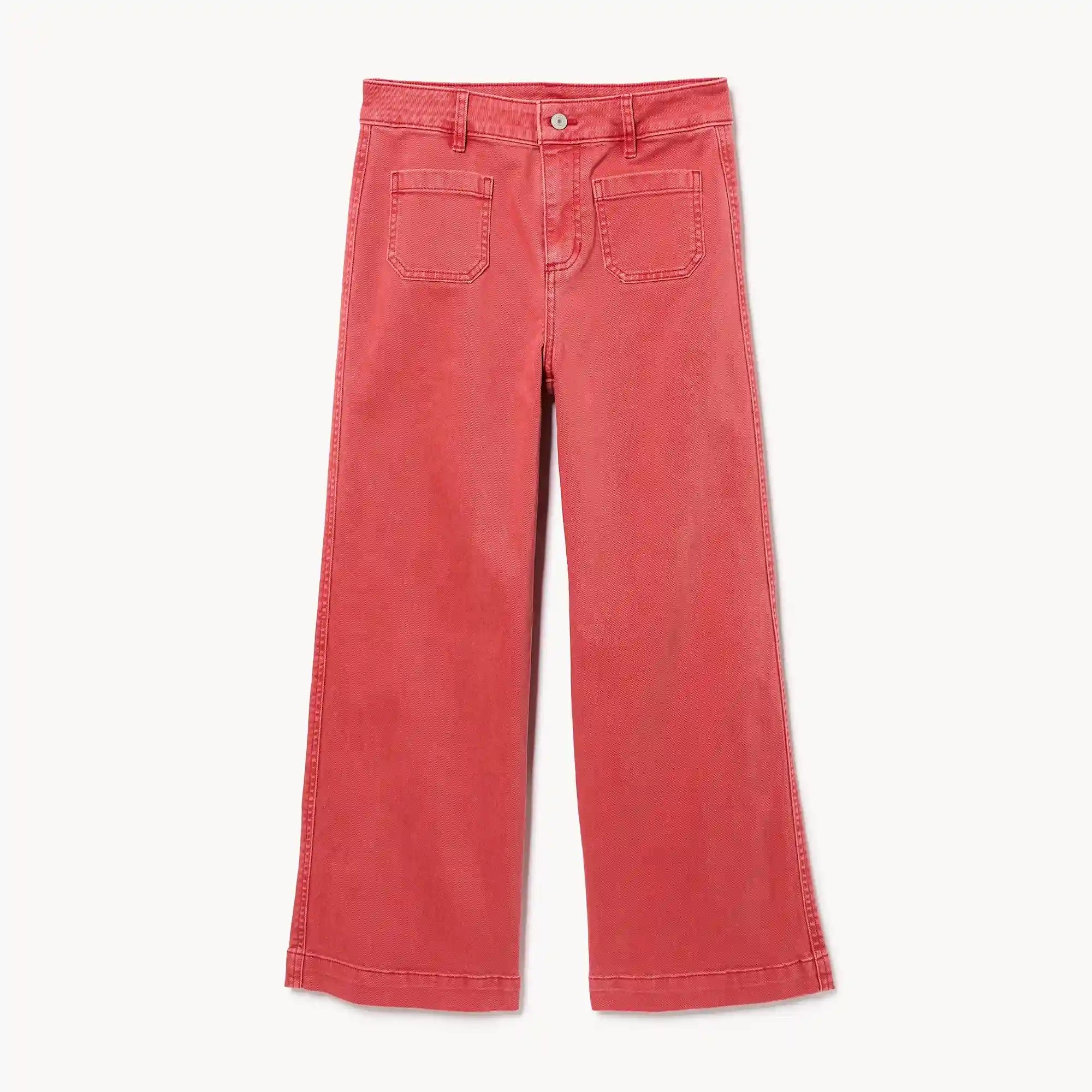Red High Rise Jean