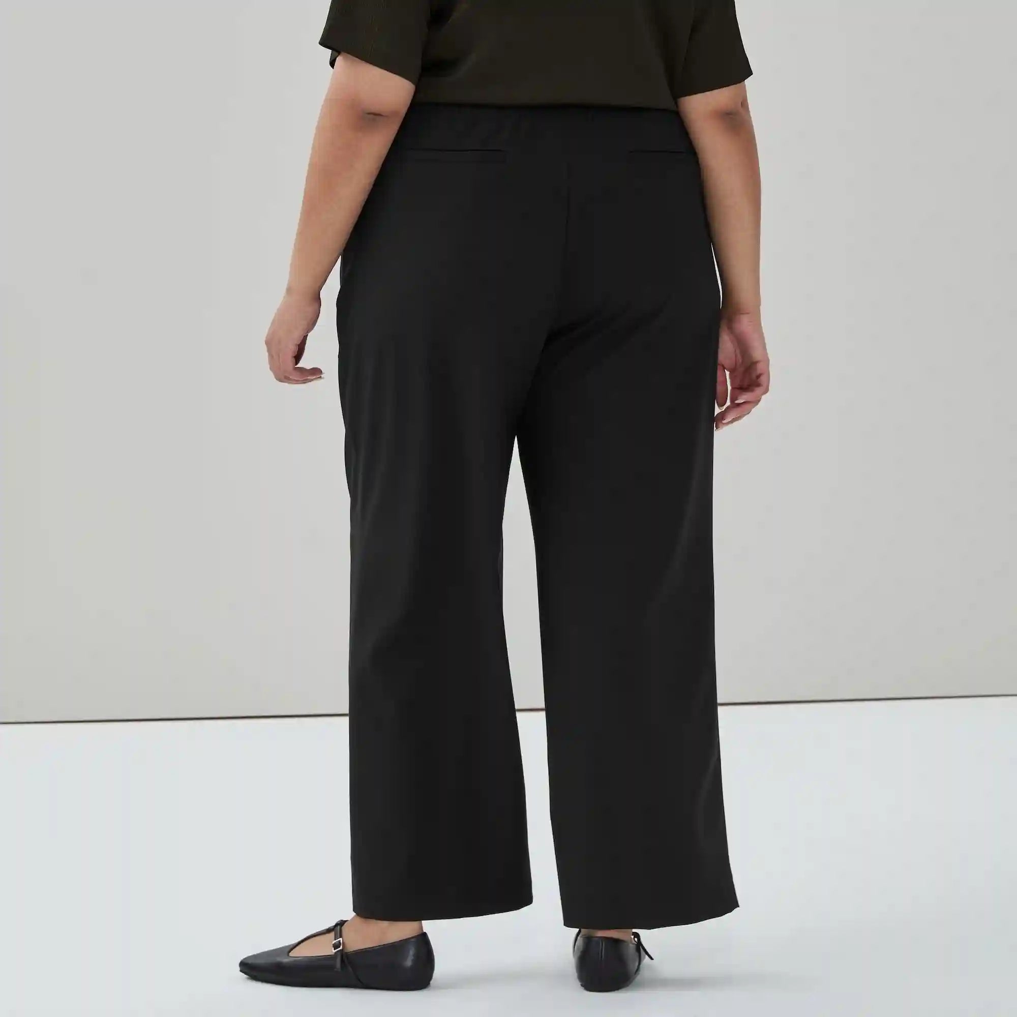 Women+ Wide Leg Pull-On Suit Pant