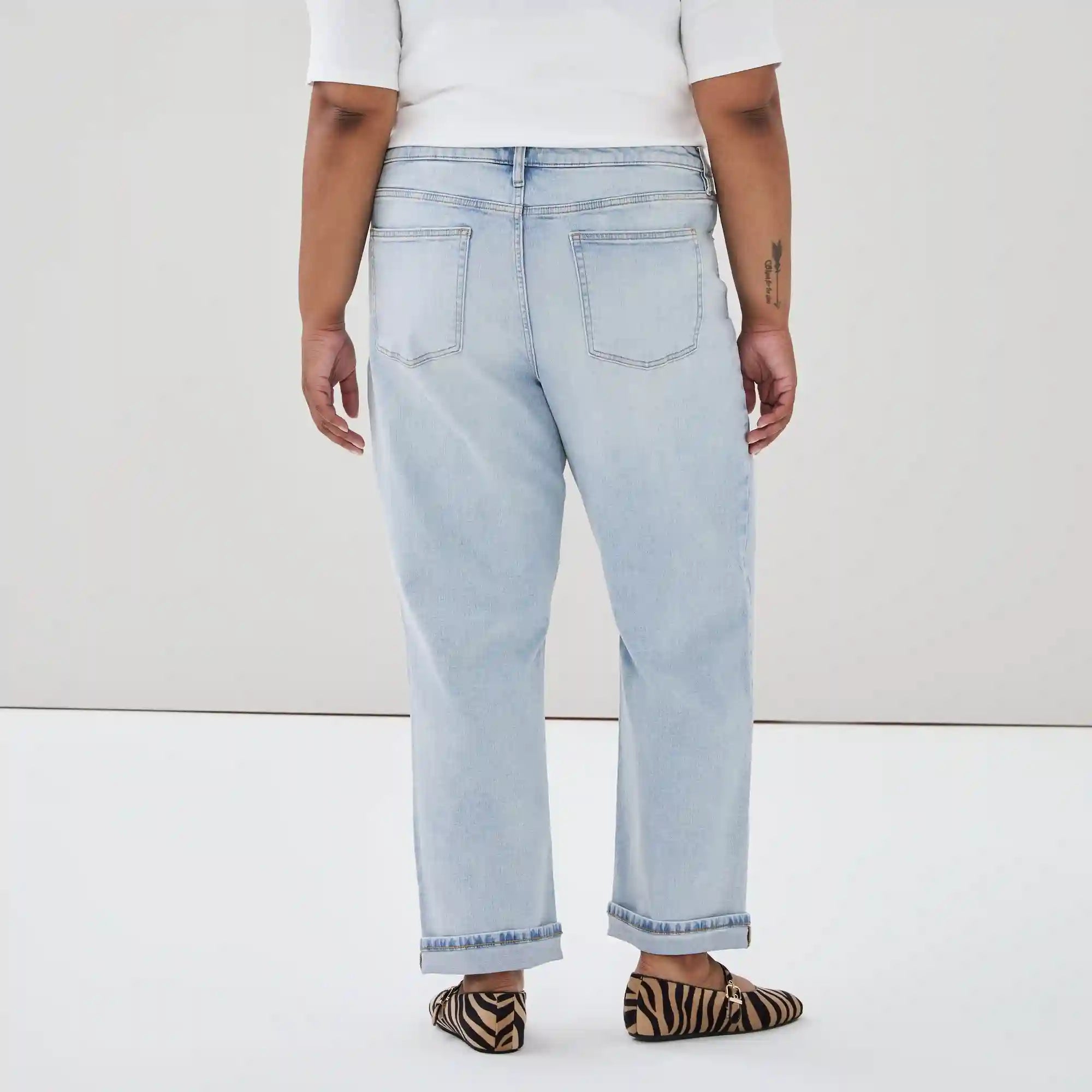 Women+ High Rise Straight Leg Jean
