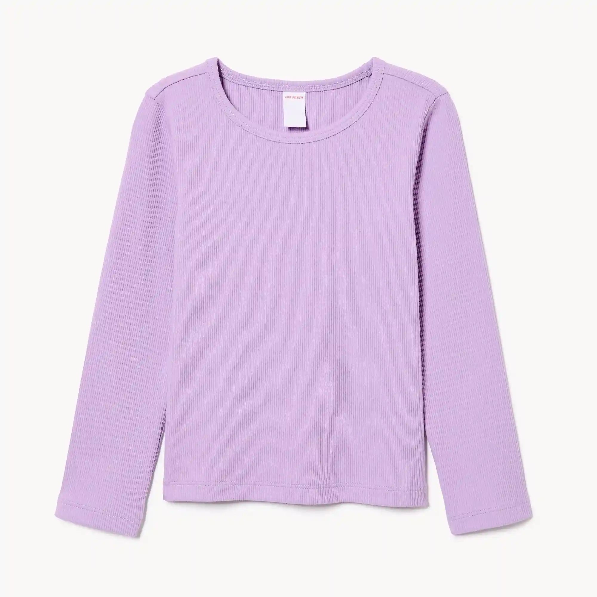 Toddler Girls' Ribbed Long Sleeve Top