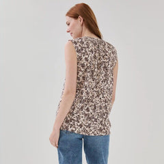 Crepe Printed Sleeveless Top