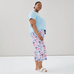 Women+ Printed Cropped Sleep Pant