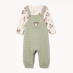 Baby Boys' Disney Mickey Mouse Overall Set