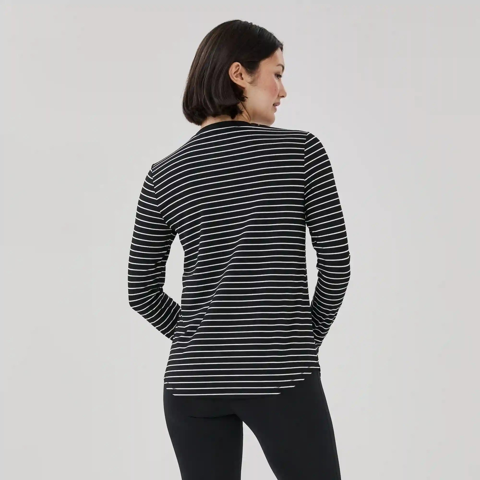 Active Striped Long Sleeve Top