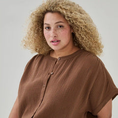 Women+ Gauze Dolman Top
