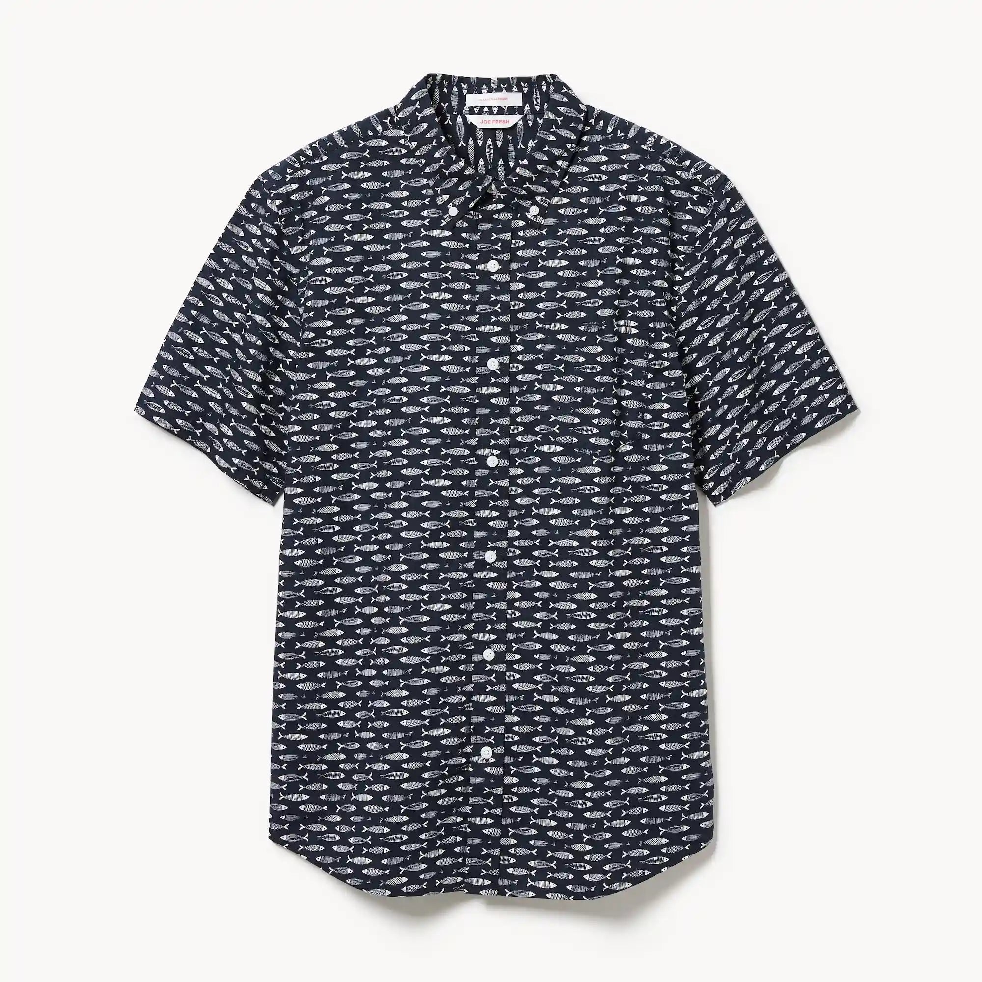 Men's Printed Button-Down Shirt