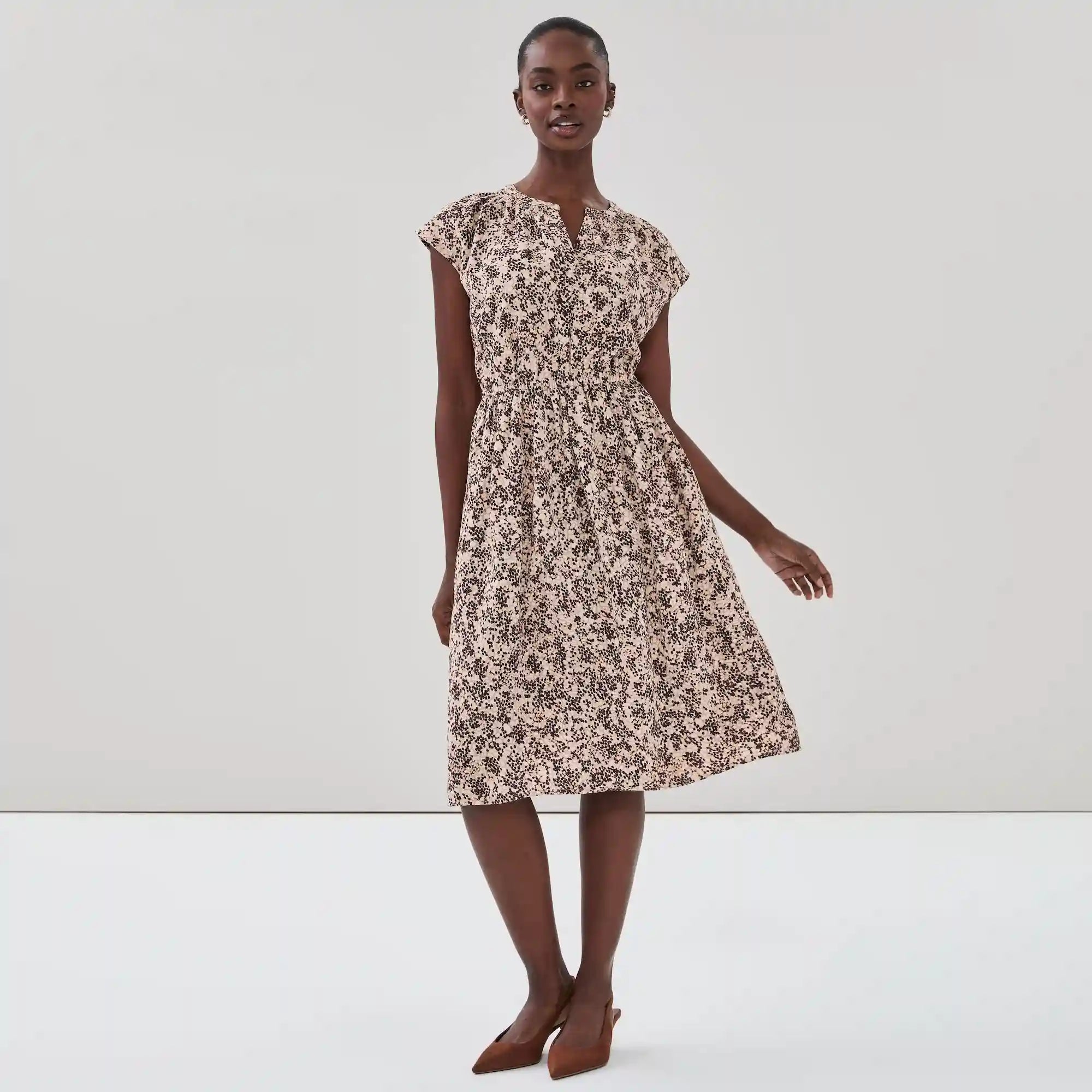 Crepe Printed Dress