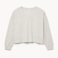 Women+ V-Neck Lounge Sweatshirt