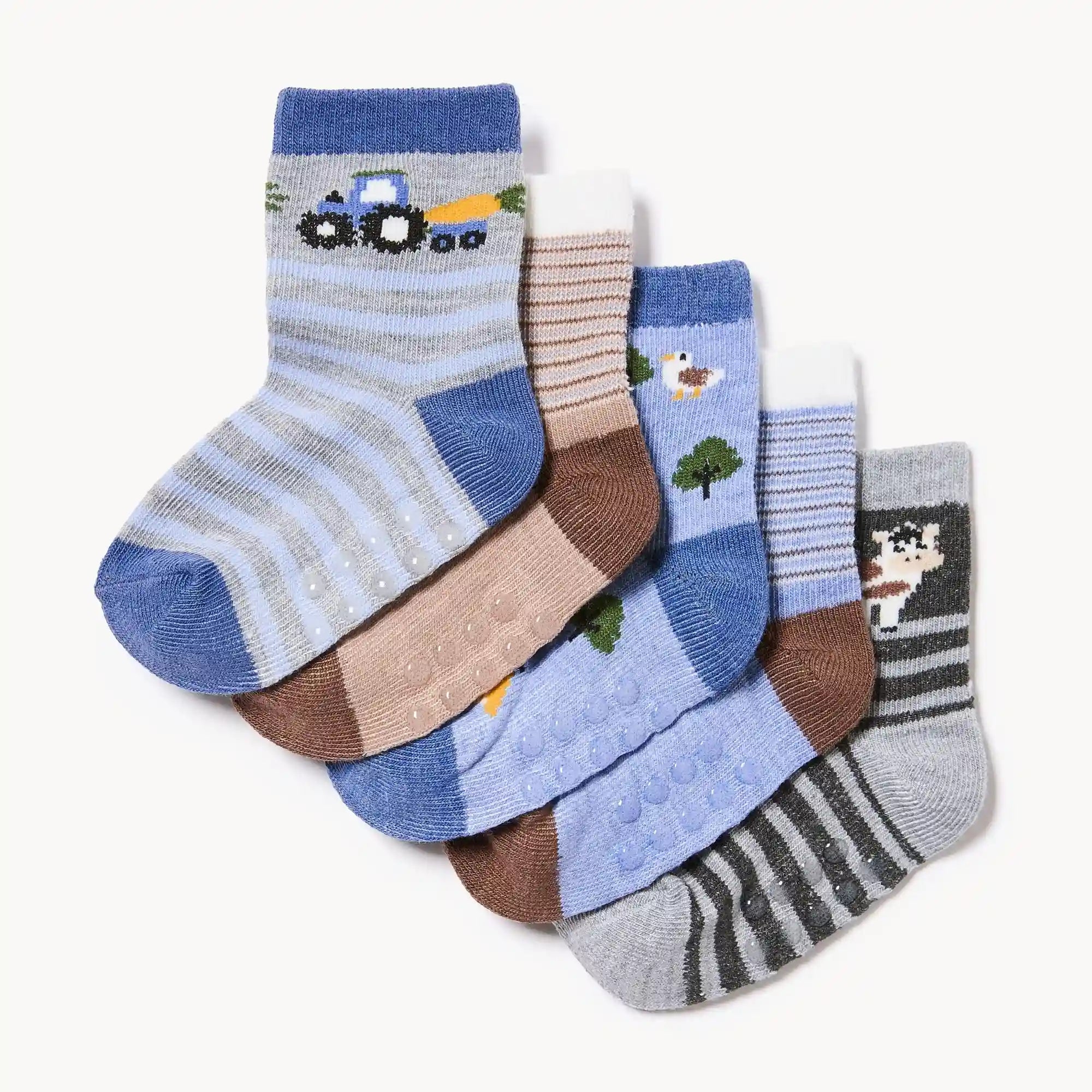 Baby Boys' 5-Pack Crew Socks