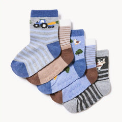 Baby Boys' 5-Pack Crew Socks