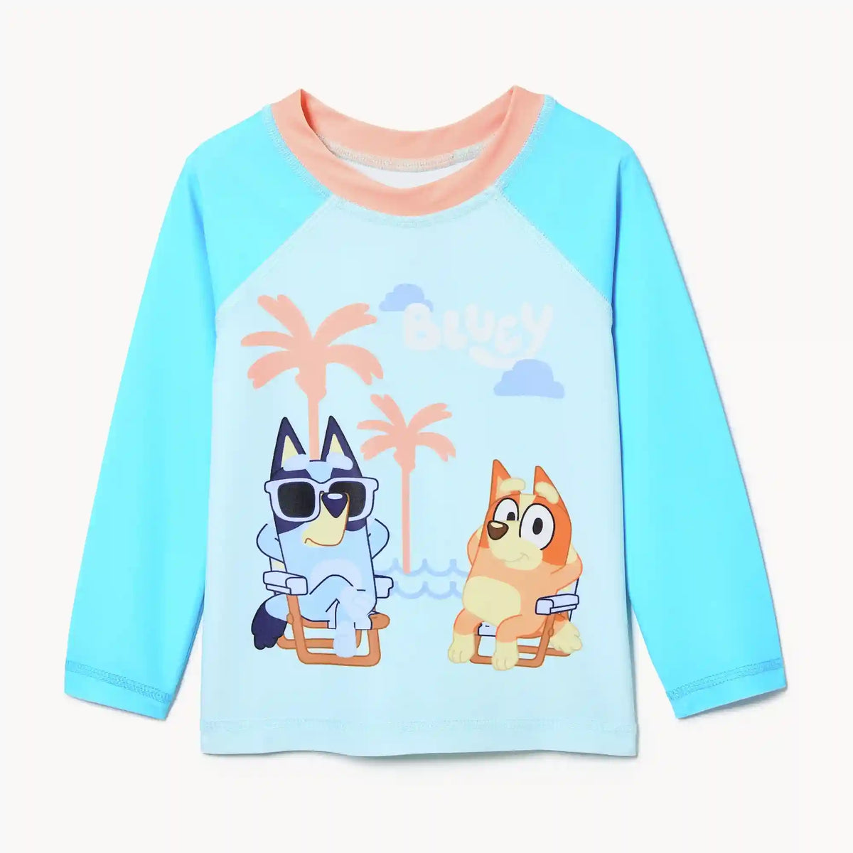 Toddler Boys' Bluey Long Sleeve Rash Guard