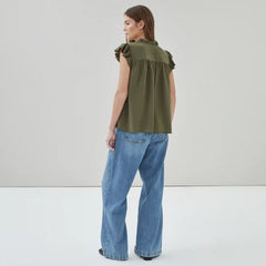 Ruffled Shell Top